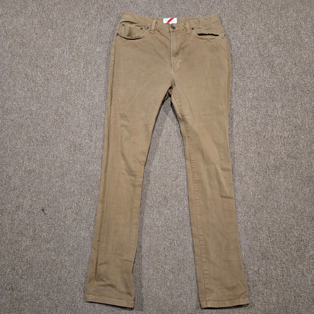 Best Made Co. Pants Mens 33x32 Brown Cotton Twill Stretch 5-Pocket‎ Work Chino